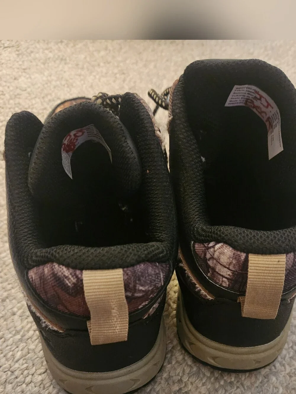 Ozark Trail Realtree Camo Lace-Up Hiking Shoes - Black/Brown/Tan